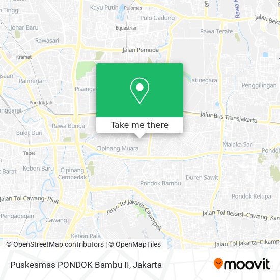 Puskesmas PONDOK Bambu II map
