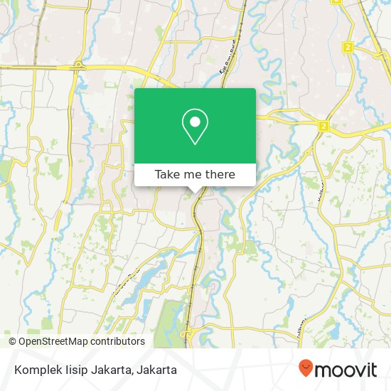 Komplek Iisip Jakarta map