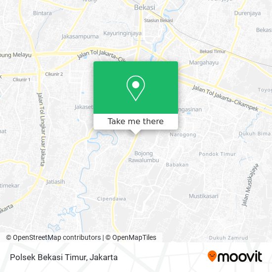 Polsek Bekasi Timur map