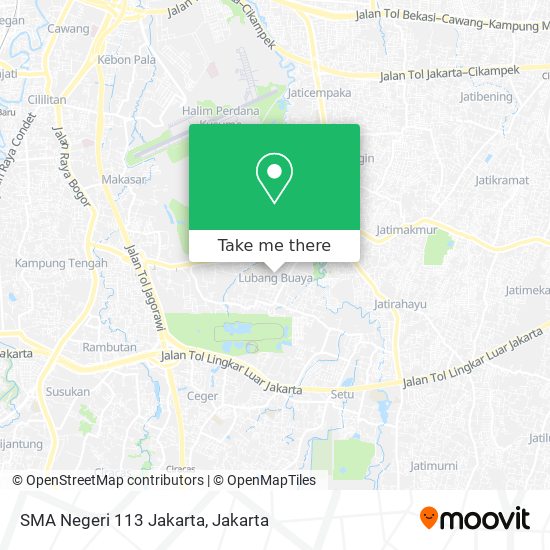SMA Negeri 113 Jakarta map