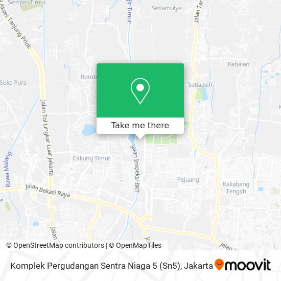 Komplek Pergudangan Sentra Niaga 5 (Sn5) map