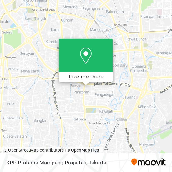 KPP Pratama Mampang Prapatan map