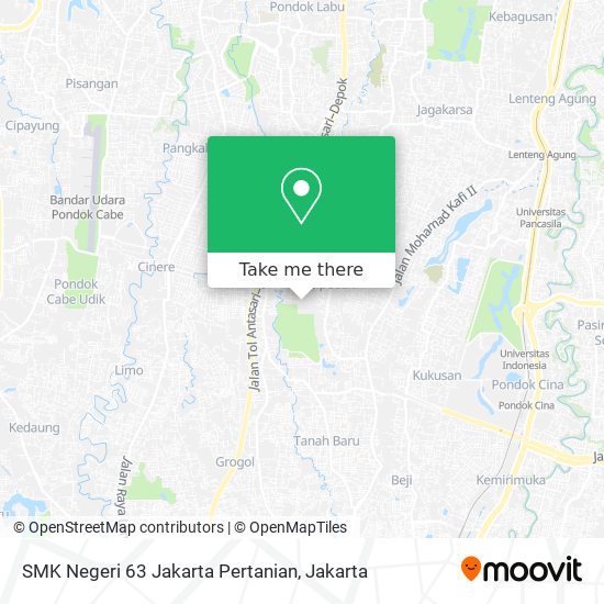 SMK Negeri 63 Jakarta Pertanian map