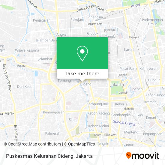 Puskesmas Kelurahan Cideng map