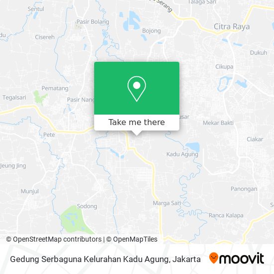 Gedung Serbaguna Kelurahan Kadu Agung map