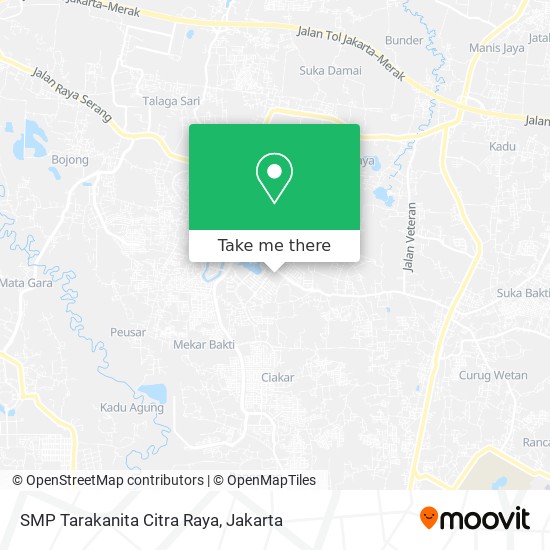 SMP Tarakanita Citra Raya map