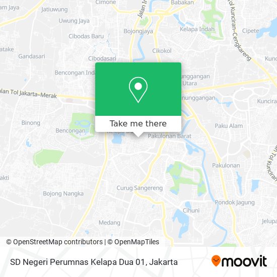 SD Negeri Perumnas Kelapa Dua 01 map
