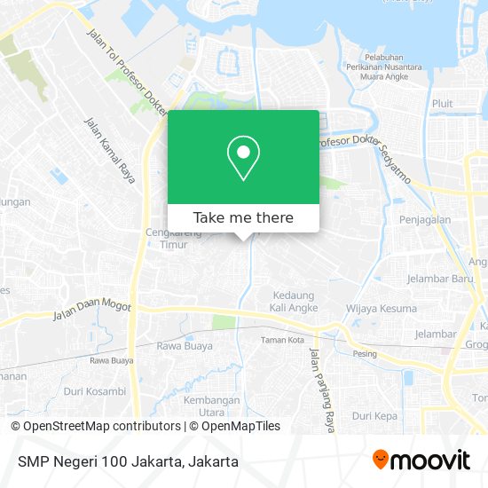 SMP Negeri 100 Jakarta map