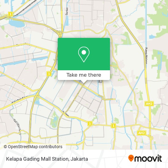 Kelapa Gading Mall Station map