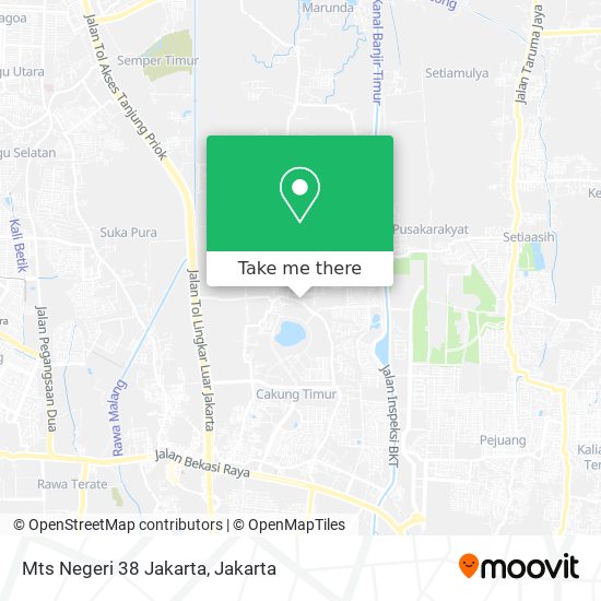 Mts Negeri 38 Jakarta map