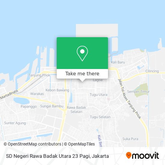 SD Negeri Rawa Badak Utara 23 Pagi map