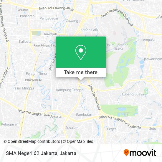 SMA Negeri 62 Jakarta map