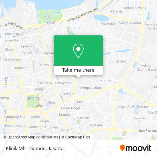 Klinik Mh. Thamrin map