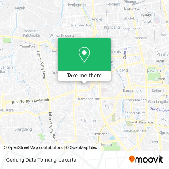 Gedung Data Tomang map