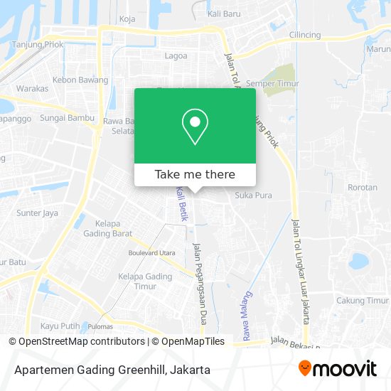 Apartemen Gading Greenhill map