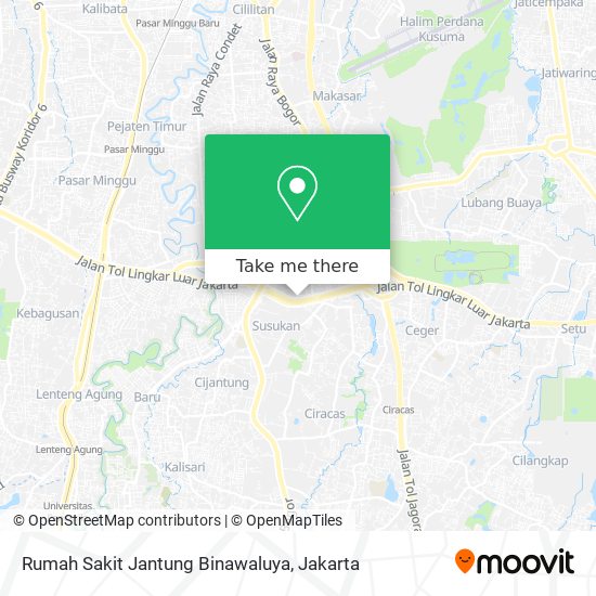 Rumah Sakit Jantung Binawaluya map