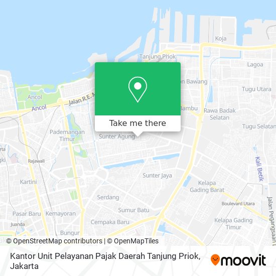 Kantor Unit Pelayanan Pajak Daerah Tanjung Priok map