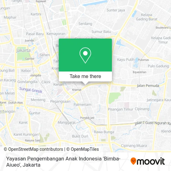 Yayasan Pengembangan Anak Indonesia 'Bimba-Aiueo' map