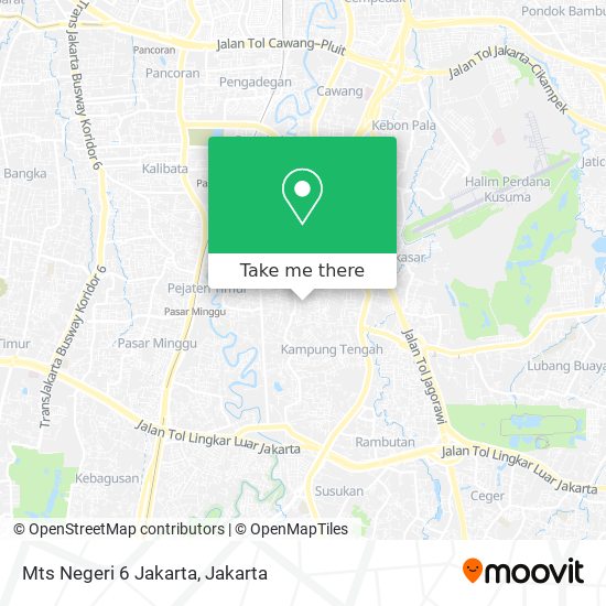 Mts Negeri 6 Jakarta map