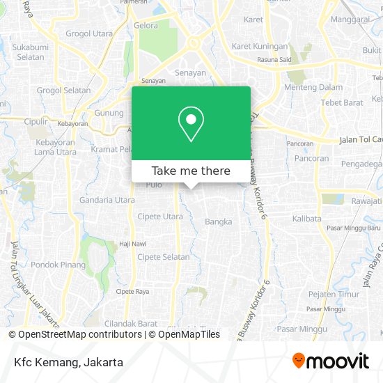 Kfc Kemang map