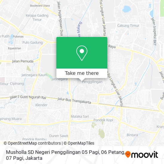 Musholla SD Negeri Penggilingan 05 Pagi, 06 Petang, 07 Pagi map