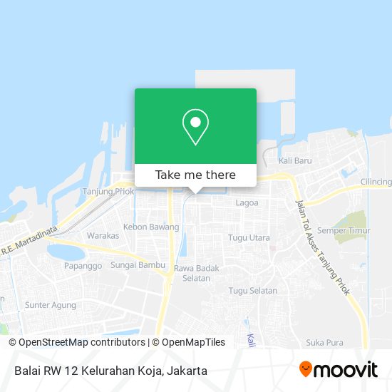 Balai RW 12 Kelurahan Koja map