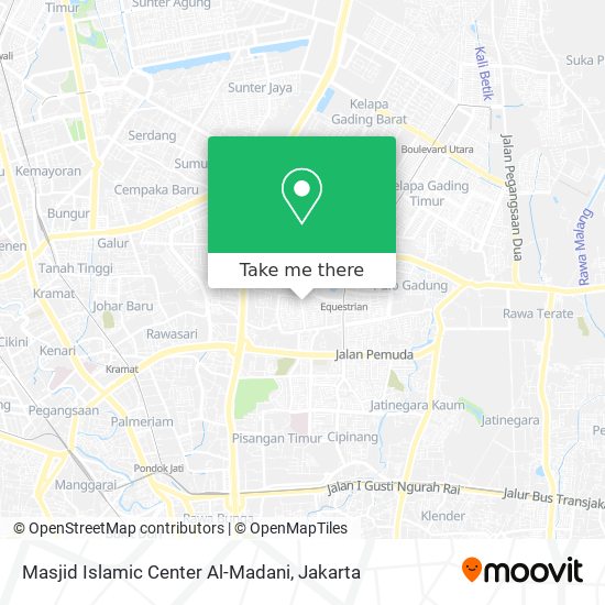 Masjid Islamic Center Al-Madani map
