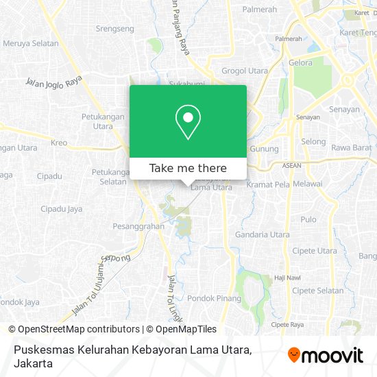 Puskesmas Kelurahan Kebayoran Lama Utara map