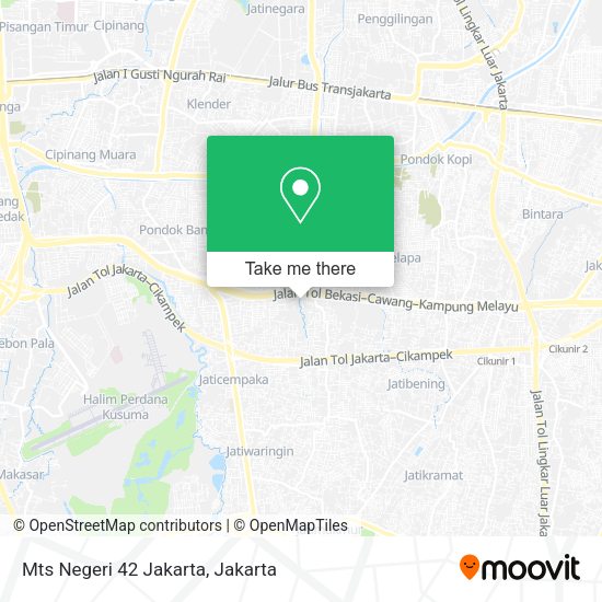 Mts Negeri 42 Jakarta map