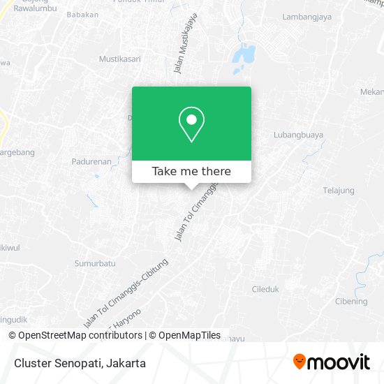 Cluster Senopati map