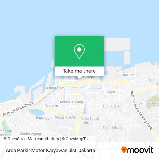 Area Parkir Motor Karyawan Jict map