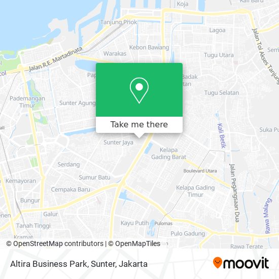 Altira Business Park, Sunter map