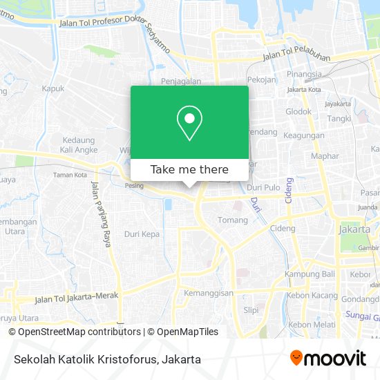 Sekolah Katolik Kristoforus map