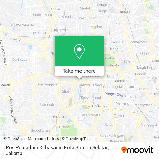 Pos Pemadam Kebakaran Kota Bambu Selatan map