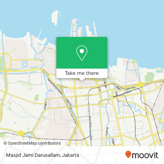 Masjid Jami Darusallam map