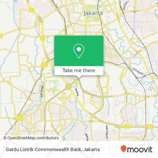 Gardu Listrik Commonwealth Bank map