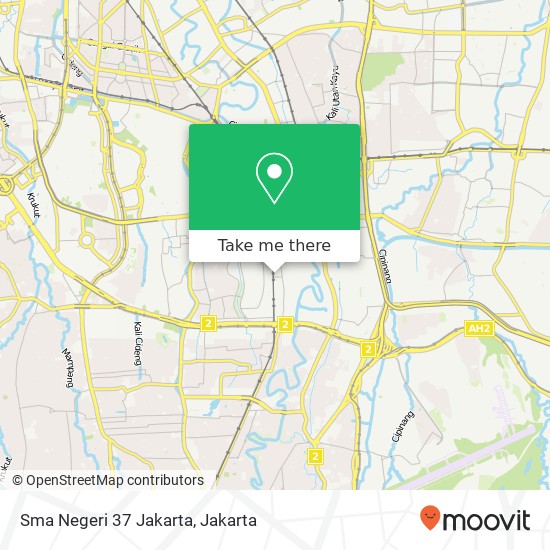 Sma Negeri 37 Jakarta map
