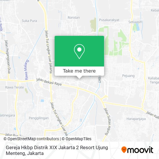 Gereja Hkbp Distrik XIX Jakarta 2 Resort Ujung Menteng map