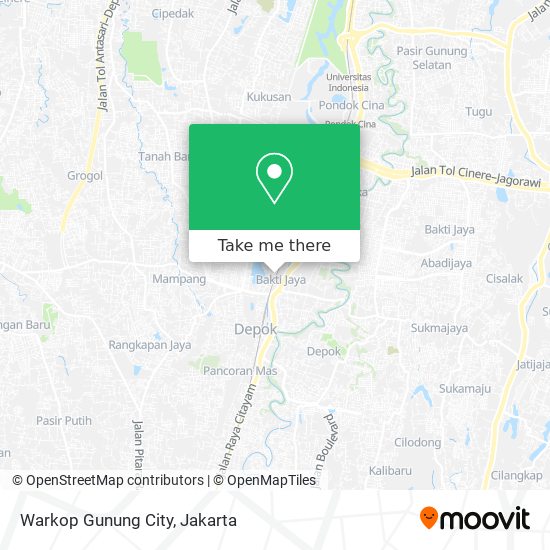 Warkop Gunung City map