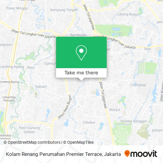 Kolam Renang Perumahan Premier Terrace map