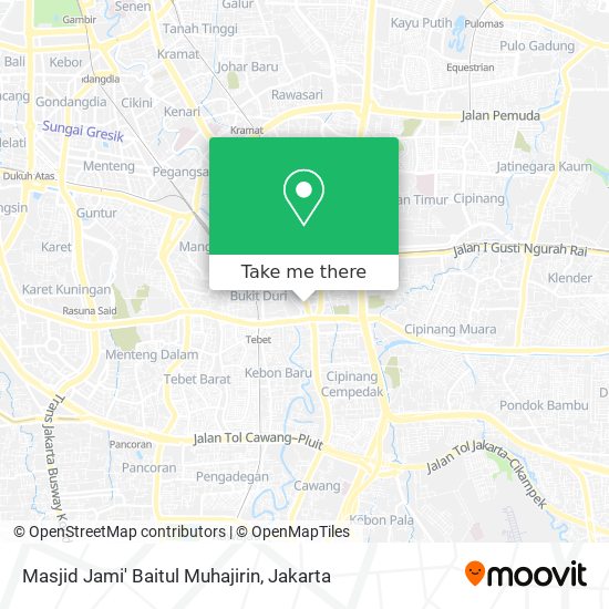 Masjid Jami' Baitul Muhajirin map