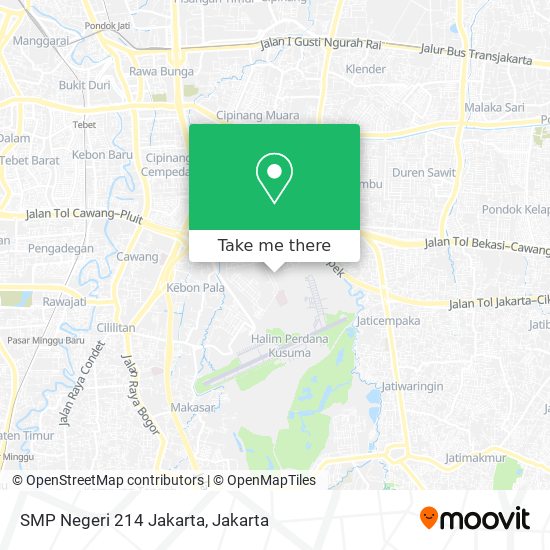 SMP Negeri 214 Jakarta map