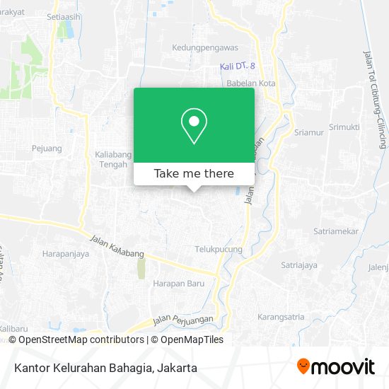 Kantor Kelurahan Bahagia map