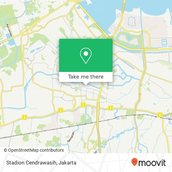 Stadion Cendrawasih map