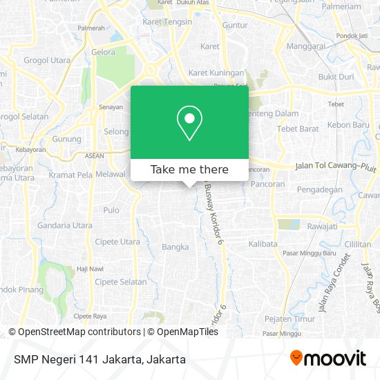 SMP Negeri 141 Jakarta map