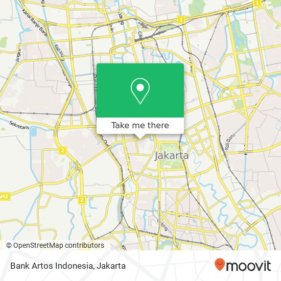 Bank Artos Indonesia map