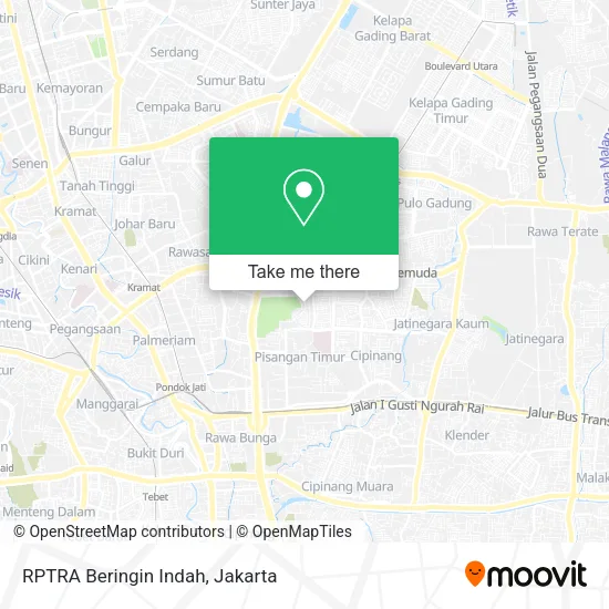 RPTRA Beringin Indah map