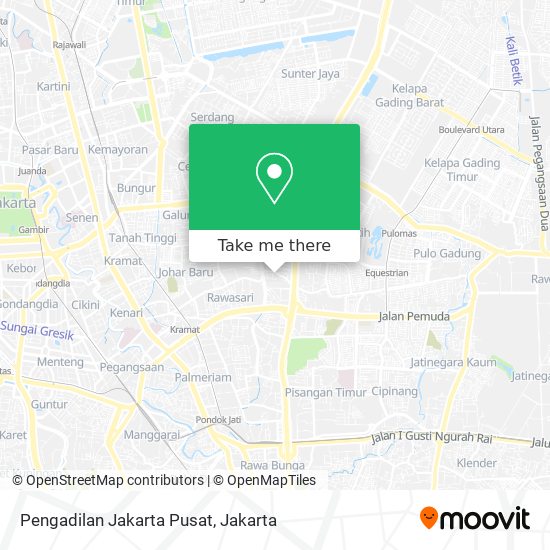 Pengadilan Jakarta Pusat map