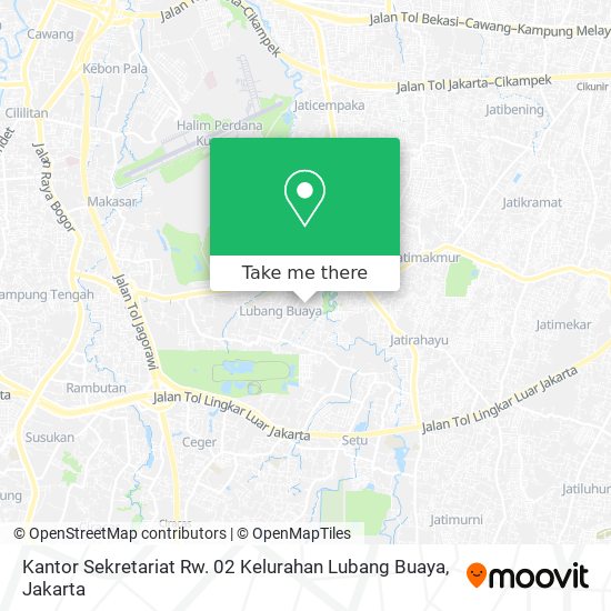 Kantor Sekretariat Rw. 02 Kelurahan Lubang Buaya map