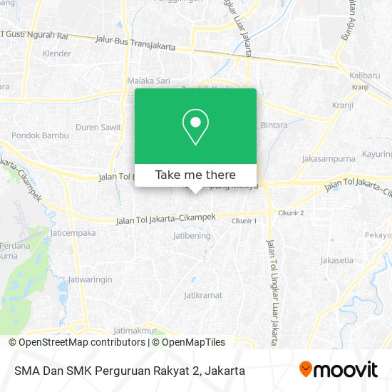 SMA Dan SMK Perguruan Rakyat 2 map